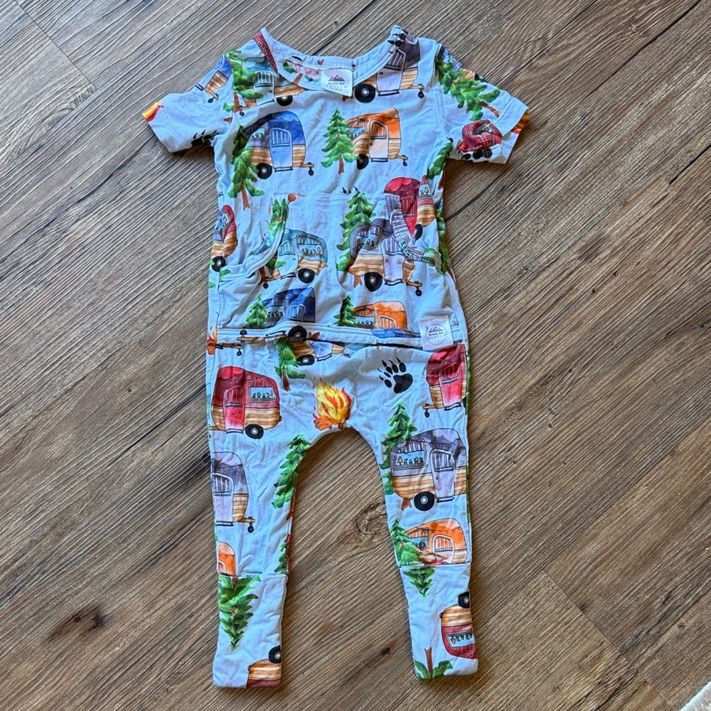 Kids Adventure Print Footies